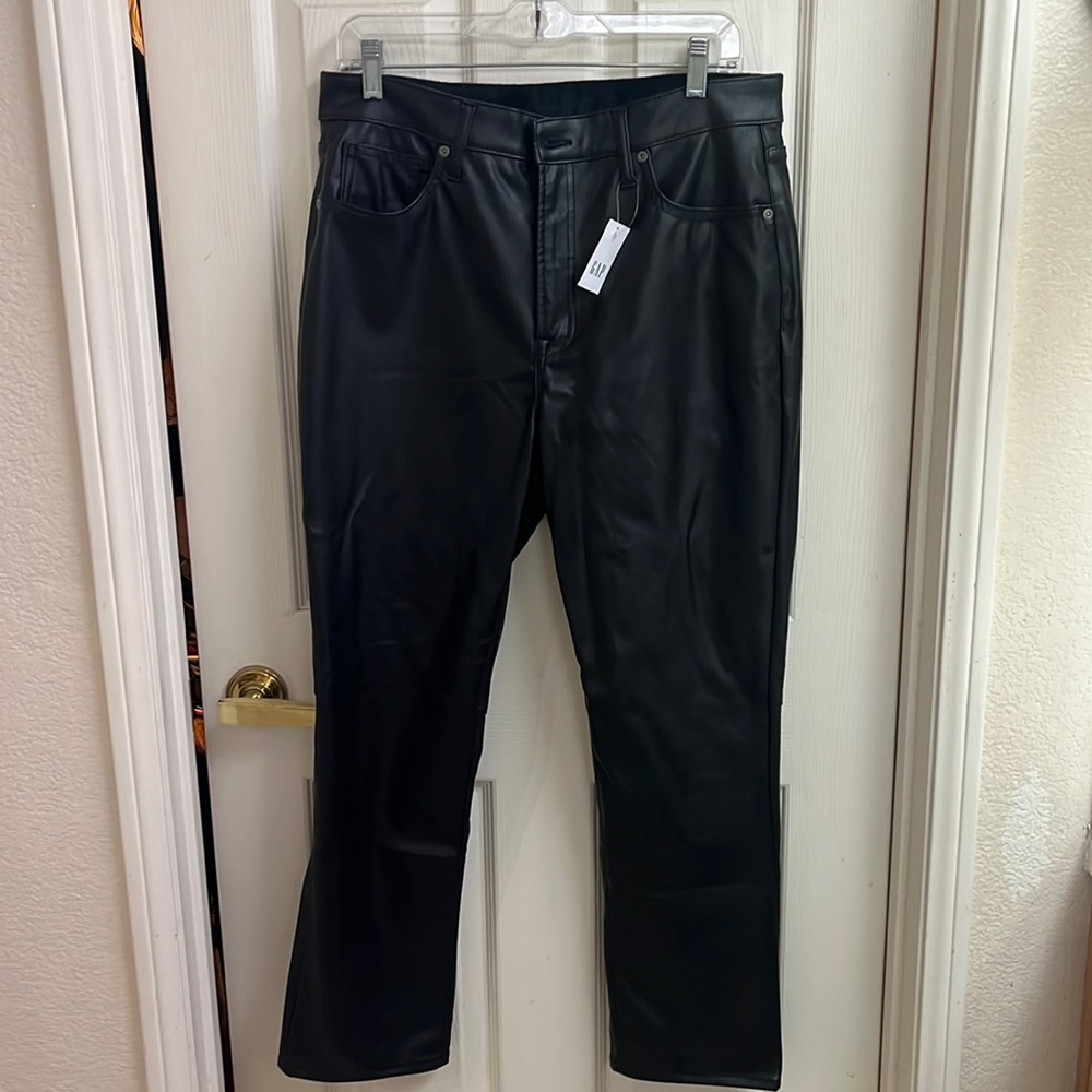 Gap Faux leather pants NWT